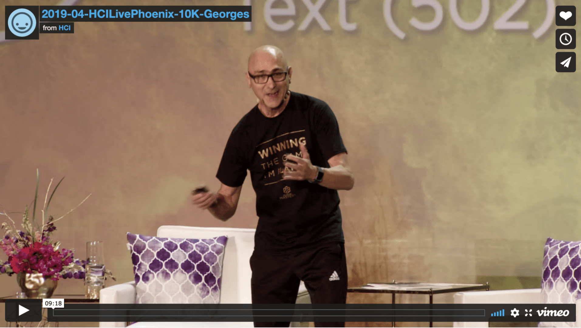 Georges at Health Coach Institute Live